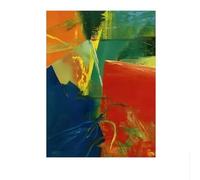 LHHJF LJHFA Poster di Gerhard Richter, Arte murale Astratta a Strisce, Dipinto su Tela e Stampe di Gerhard Richter, Decorazione per la casa, Soggiorno, 50x70 cm, Senza Cornice.