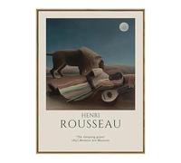 LHHJF LJHFA Poster di Henri Rousseau, Figura d'Epoca, Arte murale, Henri Rousseau, Dipinto su Tela e Stampe, Decorazione per la casa, Soggiorno, Quadro da Parete 50x70 cm, Senza Cornice.