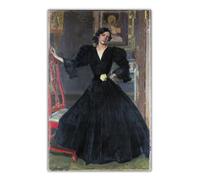 LHHJF LJHFA Poster di Joaquin Sorolla《Clotilde Garcia del Castillo in Black》Arte murale di Joaquin Sorolla, Dipinto e Stampa, Decorazione per la casa, 50x80 cm, Senza Cornice