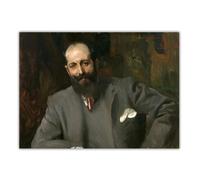 LHHJF LJHFA Poster di Joaquin Sorolla《Ritratto del dottor Joaquín Decref y Ruiz》Illustrazione murale di Joaquin Sorolla Dipinto e Stampe Home Décor 40x60cm Senza Cornice