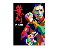 LHHJF LJHFA Poster di Kung Fu Cinese Ip Man Donnie Yen Wall Art Wing Chun Master Canvas Painting And Prints Fashion Home Decor Picture 50x70cmx1 Senza Cornice