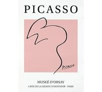 LHHJF LJHFA Poster di Pablo Picasso Linee astratte Illustrazione murale di Pablo Picasso Pittura e Stampe di Decorazione per la casa 40x60cmx1 Senza Cornice