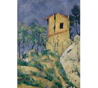 LHHJF LJHFA Poster di Paul Cezanne, Architettura, Paesaggio, Arte murale, Dipinto su Tela e Stampe di Paul Cezanne per la casa, Decorazione per Soggiorno, Immagine 40x60cm Senza Cornice
