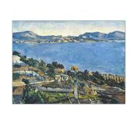 LHHJF LJHFA Poster di Paul Cezanne, Città, Natura, Paesaggio, Arte murale, Paul Cezanne, Dipinto su Tela e Stampe, Decorazione per la casa, Soggiorno, 40x60 cm, Senza Cornice