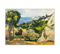 LHHJF LJHFA Poster di Paul Cezanne, Classico Paesaggio da Parete, Dipinto su Tela e Stampe di Paul Cezanne, Decorazione nordica per la casa, Soggiorno, 40x60 cm, Senza Cornice