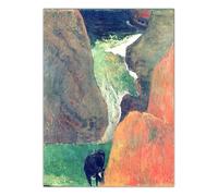 LHHJF LJHFA Poster di Paul Gauguin, Arte murale Vintage con Paesaggio, Dipinto su Tela e Stampe di Paul Gauguin, Decorazione nordica per la casa e Il Soggiorno, 40x60cmx1, Senza Cornice.