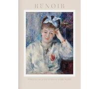 LHHJF LJHFA Poster di Pierre Auguste Renoir, Ragazza retrò, Arte murale, Dipinto su Tela e Stampe di Pierre Auguste Renoir, Decorazione per la casa nordica, 40x60cmx1, Senza Cornice.