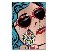 LHHJF LJHFA Poster di Roy Lichtenstein, Arte Astratta da Parete, Dipinto su Tela e Stampe di Roy Lichtenstein, Decorazione Moderna per la casa, Soggiorno, 40x60cmx1, Senza Cornice.