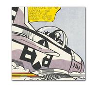 LHHJF LJHFA Poster di Roy Lichtenstein, Arte murale Vintage, Dipinto su Tela e Stampe di Roy Lichtenstein, Arredamento Moderno per la casa, Soggiorno, 50x50cm, Senza Cornice.