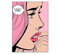 LHHJF LJHFA Poster di Roy Lichtenstein Ragazza Che Piange, Arte murale di Roy Lichtenstein, Dipinto su Tela e Stampe, Decorazione Moderna per la casa, Soggiorno, 40x60 cm, Senza Cornice.