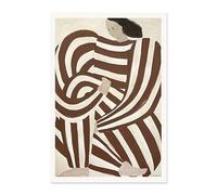 LHHJF LJHFA Poster di Sofia Lind, Stile Nordico, Vintage, Linea, Geometria, Curva, Ragazza, Arte murale, Sofia Lind, Dipinto su Tela e Stampe, Decorazione per la casa, 50x70 cm, Senza Cornice.