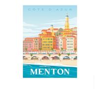 LHHJF LJHFA Poster di Viaggio Famoso Francese, Città, Paesaggio Urbano, Dipinto su Tela, estetica, Arte murale e Stampe, Decorazione per la casa, Soggiorno, 50x70cmx1, Senza Cornice.