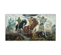 LHHJF LJHFA Poster di Viktor Vasnetsov I Quattro Cavalieri dell'Apocalisse, Dipinto su Tela e Stampe di Viktor Vasnetsov, Decorazione per la casa, 50x100 cm, Senza Cornice.