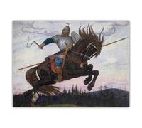 LHHJF LJHFA Poster di Viktor Vasnetsov L'eroe, Dipinto su Tela e Stampe di Viktor Vasnetsov, Decorazione nordica per la casa, Soggiorno, 40x60 cm, Senza Cornice.