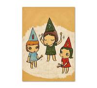 LHHJF LJHFA Poster di Yoshitomo Nara, Arte murale Minimalista ed estetica, Dipinto su Tela e Stampe di Yoshitomo Nara, Decorazione Moderna per la cameretta dei Bambini, 50x70 cm, Senza Cornice.