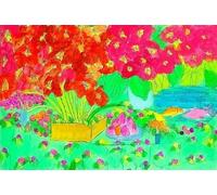 LHHJF LJHFA Poster espressionista di Walasse Ting, Dipinto su Tela con roseto e Arte murale, Stampe di Walasse Ting, Decorazione per la casa nordica, Immagine 50x70cmx1 Senza Cornice