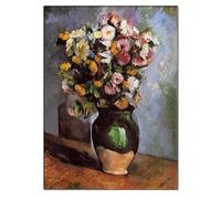 LHHJF LJHFA Poster impressionisti di Paul Cezanne, Fiori, Arte murale, Dipinti su Tela e Stampe di Paul Cezanne, Decorazione per la casa, Soggiorno, Immagine 50x70cmx1 Senza Cornice