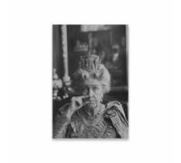 LHHJF LJHFA Poster in Bianco e Nero della Regina Elisabetta II, Divertente Arte murale, Dipinto su Tela e Stampe della Regina Elisabetta II, Immagine per la casa 50x70cmx1 Senza Cornice