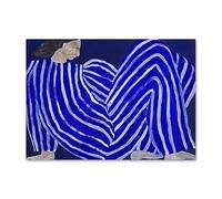 LHHJF LJHFA Poster Minimalista di Sofia Lind, Linea Astratta, Donna, Arte murale, Dipinto su Tela e Stampe, Arredamento Nordico per la casa, 50x70 cm, Senza Cornice.