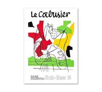LHHJF LJHFA Poster retrò del cubismo di Le Corbusier, Arte Astratta da Parete di Le Corbusier, Dipinto su Tela e Stampe per la Decorazione della casa, Immagine 40x60 cm Senza Cornice.