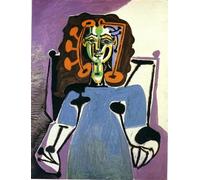 LHHJF LJHFA Poster retrò del surrealismo di Pablo Picasso, Figura Astratta, Arte murale, Dipinto su Tela e Stampe, Decorazione per la casa, 50x70 cm, Senza Cornice.