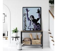 LHHJF LJHFA Poster retrò della Coppa del Mondo di Calcio, Stampa su Tela, Stampa Sportiva della Coppa del Mondo di Calcio, Decorazione Moderna per la casa, 50x70 cm, Senza Cornice