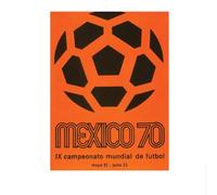 LHHJF LJHFA Poster retrò della Coppa del Mondo di Calcio, Stampa su Tela, Stampa Sportiva della Coppa del Mondo di Calcio, Decorazione Moderna per la casa, 50x70 cm, Senza Cornice