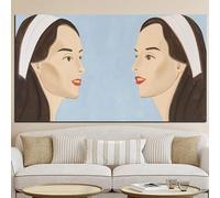 LHHJF LJHFA Poster retrò di Alex Katz, Ritratto di Figura, Dipinto su Tela, Alex Katz, Arte murale e Stampe per Soggiorno Moderno, Decorazione per la casa, Immagine 50x100 cm, Senza Cornice.