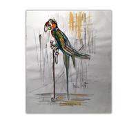 LHHJF LJHFA Poster retrò di Bernard Buffet Pappagallo Arte murale di Bernard Buffet, Dipinto su Tela e Stampe, Decorazione per la casa nordica, Soggiorno, 50x70 cm, Senza Cornice