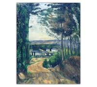 LHHJF LJHFA Poster retrò di Paul Cezanne《Acquedotto》Arte murale di Paul Cezanne, Dipinto su Tela e Stampe, Decorazione per la casa nordica, Soggiorno, 50x70cmx1, Senza Cornice