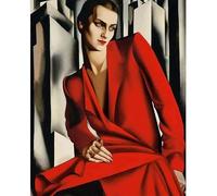 LHHJF LJHFA Poster retrò di Tamara de Lempicka Arte da Parete Astratta di Donna Tamara de Lempicka Quadratura e Stampe su Tela Foto di Arredamento casa 50x70cm Senza Cornice