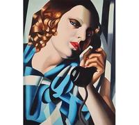 LHHJF LJHFA Poster retrò di Tamara de Lempicka Arte da Parete Astratta di Donna Tamara de Lempicka Quadratura e Stampe su Tela Foto di Arredamento casa 50x70cm Senza Cornice