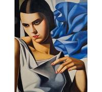 LHHJF LJHFA Poster retrò di Tamara de Lempicka Arte da Parete Astratta di Donna Tamara de Lempicka Quadratura e Stampe su Tela Foto di Arredamento casa 50x70cm Senza Cornice