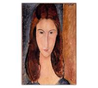 LHHJF LJHFA Poster Vintage di Amedeo Modigliani 《Jeanne Hébuterne》Arte murale di Amedeo Modigliani, Dipinto su Tela e Stampe, Decorazione per la casa, 50x80 cm, Senza Cornice