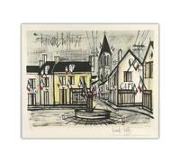 LHHJF LJHFA Poster Vintage di Bernard Buffet Giorno della Bastiglia, 1970", Dipinto su Tela e Stampe di Bernard Buffet, Decorazione da Parete per la casa, 50x70 cm, Senza Cornice.