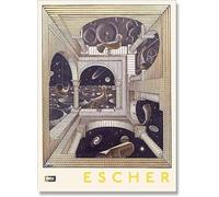 LHHJF LJHFA Poster Vintage di MC Escher, Altro Mondo, Arte murale, Arte Astratta, Dipinto su Tela, Stampe di MC Escher, Decorazione per la casa nordica, Immagine 50x70cmx1, Senza Cornice