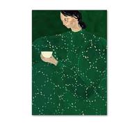 LHHJF LJHFA Poster Vintage di Sofia Lind, Ragazza in Pigiama a Righe, Arte murale, Sofia Lind, Dipinto su Tela e Stampe, Arredamento Moderno per la casa, Immagine 40x60cmx1 Senza Cornice