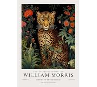 LHHJF LJHFA Poster William Morris Fiori Animali Illustrazioni murali Pittura e Stampe su Tela William Morris Foto di Arredamento casa 40x60cmx1 Senza Cornice