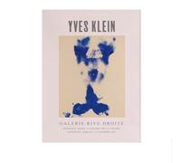 LHHJF LJHFA Poster Yves Klein, Semplice Arte Astratta Blu da Parete, Yves Klein, Pittura su Tela e Stampe, Decorazioni per la casa in Stile Nordico, Soggiorno, Immagini 50x70 cm, Senza Cornice.