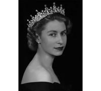 LHHJF LJHFA Ritratto della Regina Elisabetta II Poster Arte Moderna da Parete Regina Elisabetta II Tela Pittura e Stampe Decorazione nordica per la casa Immagine 50x70cm Senza Cornice