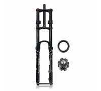 LHHL Forcella MTB for Bicicletta 27.5/29" DH Forcella Anteriore Ammortizzata Ad Aria for Mountain Bike 1-1/8 inch Dritto 15mm Axle 145mm Travel Smorzamento Regolabile(Black,29in)