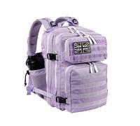 LHI Zaino tattico militare per uomini e donne 25L/35L Army Assault Pack Bag Piccolo zaino con portabottiglie, 35l-viola chiaro, M