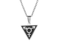 LHJHZDJC Collana con ciondolo a forma di freccia a triangolo retrò per uomo e donna, gioiello punk hip hop, regalo perfetto per lei