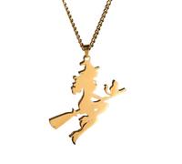 LHJHZDJC Collana da donna alla moda con gatto stregoneria collane con ciondolo per donne uomini ragazze gioielli vintage giorno streetwear accessorio per uomo donna regalo casual