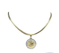 LHJHZDJC Collana da donna alla moda con San Expeditus di cristallo Arcangelo San Expedite Collana Soldato Romano Gioielli Streetwear Accessorio per Uomo Donna Regalo Casual