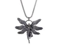 LHJHZDJC Collana da uomo e da donna, gioiello alla moda, stile retrò, mitico, serafino, patrono, patrono, santo, unisex, punk, trend, casual, feste, ottimo regalo per lei