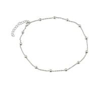 LHJHZDJC Collana girocollo da uomo e donna, gioiello alla moda, stile minimalista, collana girocollo da uomo con perline da 5 mm, catene corte per collare, gioielli da donna, collana per collo e
