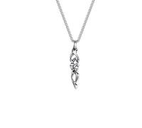 LHJHZDJC Collane con ciondolo esagonale a forma di spina a forma di stella, per uomini e ragazzi, colore argento, collana con ciondolo irregolare, gioiello alla moda hip hop, accessorio streetwear per