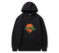LHJHZDJC Felpa con Stampa Grafica Unisex Cartoon Streetwear Maglione da Uomo Miyagi Do Karate Felpa con Cappuccio Sudaderas Felpe con Cappuccio Giapponesi Harajuku