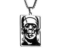 LHJHZDJC Frankenstein - Collana unisex con ciondolo a forma di maglione, da donna, stile punk, alla moda, accessorio regalo per lei, in acciaio inox